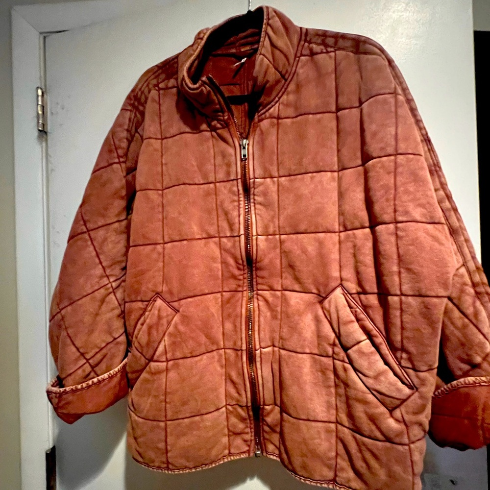 Free People Dolman Quilted Knit Jacket